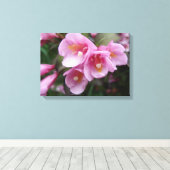 Mooie roze platte canvas afdrukken (Insitu (Houten vloer))