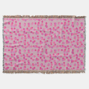 mooie roze polka stippen deken