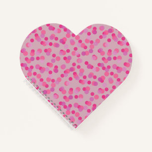 mooie roze polka stippen notitieboek