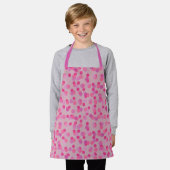 mooie roze polka stippen schort (Gedragen)