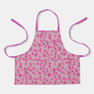 mooie roze polka stippen schort