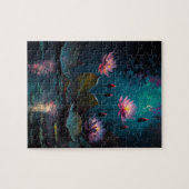 Mooie Roze Pond Flowers Legpuzzel (Horizontaal)