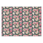 Mooie roze pony's Floral Tafelkleed (Voorkant (Horizontaal))