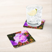 Mooie roze pony's kartonnen onderzetters (Insitu)