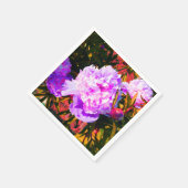 Mooie roze pony's servet (Hoek)