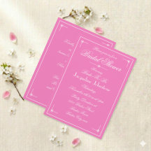 Mooie Roze Prachtig Witte Script Bruidsfeest