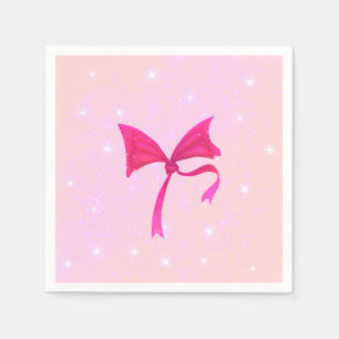 Mooie Roze Prinses Verjaardag Papieren Servet