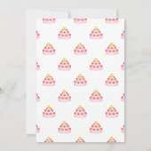 Mooie Roze Prinses Verjaardagskaart voor Baby Meis Kaart (Achterkant)