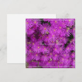 Mooie roze Putple Flowers Jouw tekst Flat Kaart (Voorkant / Achterkant)