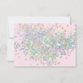 MOOIE ROZE REGENBOOG HOLOGRAFISCHE SPOT RSVP (Achterkant)