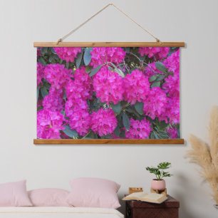 Mooie Roze Rhododendron Bloesems Bloemstuk Hangend Wandkleed