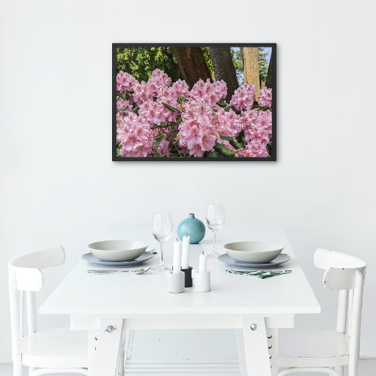 Mooie roze Rhododendron Blooms Floral Perfect Poster