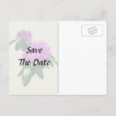 Mooie roze Rhododendrons Aankondigingskaart (Achterkant)