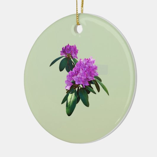 Mooie roze Rhododendrons Keramisch Ornament (Links)