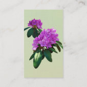 Mooie roze Rhododendrons Visitekaartje (Achterkant)