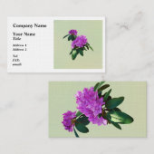 Mooie roze Rhododendrons Visitekaartje (Voorkant / Achterkant)