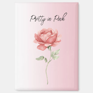 Mooie Roze Rode Roos Magneet