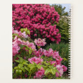 Mooie Roze Rododendron Bloesems Bloemen Planner (Achterkant)