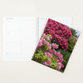 Mooie Roze Rododendron Bloesems Bloemen Planner (Display)