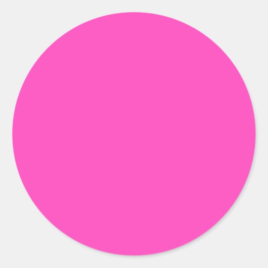 Mooie Roze Ronde Sticker (Voorkant)