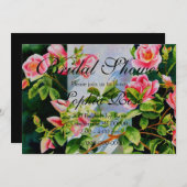 Mooie roze rood witte rozen waterverf bloemenmolen kaart (Voorkant / Achterkant)