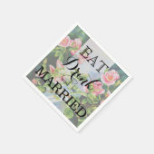 Mooie roze rood witte rozen waterverf bloemenmolen servetten (Hoek)