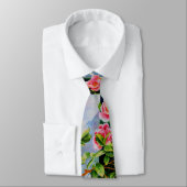 Mooie roze rood witte rozen waterverf bloemenmolen stropdas (Gebonden)