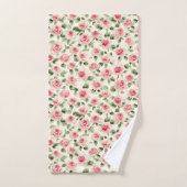 Mooie Roze Roos Bloem Bad Handdoek (Handdoek)