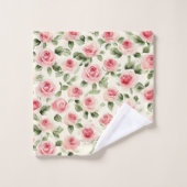 Mooie Roze Roos Bloem Bad Handdoek (Wasdoekje)