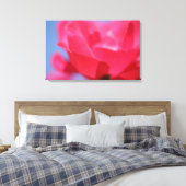 Mooie Roze Roos Bloem Canvasprint Canvas Afdruk (Insitu (Slaapkamer))
