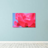Mooie Roze Roos Bloem Canvasprint Canvas Afdruk (Insitu (Houten vloer))