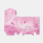 Mooie roze roos bloem foto afdrukken bruiloft bedankdoosjes (Uitgevouwen)