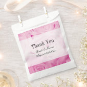 Mooie roze roos bloem foto ontwerp bruiloft bedankzakje (Geknipt)