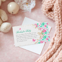 Mooie Roze Roos Bloem Gouden Strik Baby Shower