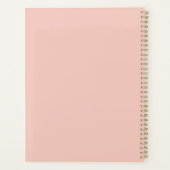 Mooie Roze Roos Bloem in Vaas Planner (Achterkant)