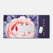 Mooie Roze Roos Bloem Persoonlijke Computer Bureaumat (Keyboard & Muis)