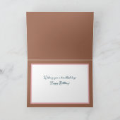 Mooie Roze Roos Bloemen Boeket Verjaardag Kaart (Binnen)