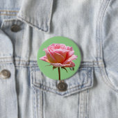Mooie roze roos close-up cust. BG BUTTON (In situ)