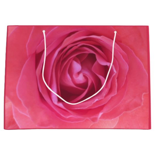 Mooie Roze Roos Groot Cadeauzakje (Voorkant)
