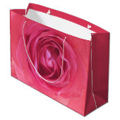 Mooie Roze Roos Groot Cadeauzakje (Achterkant Gekanteld)