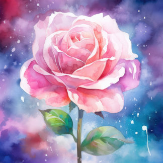 Mooie Roze Roos Legpuzzel