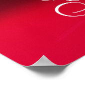 MOOIE ROZE ROOS MONOGRAM POSTER (Hoek)