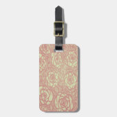 Mooie Roze Roos Patroon Bagagelabel (Voorkant verticaal)