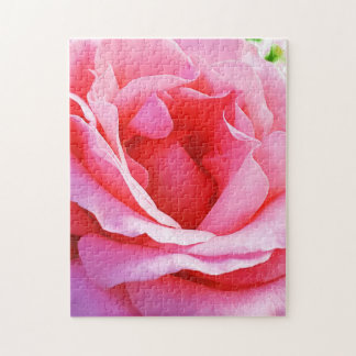 Mooie roze roos Puzzel