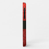 MOOIE ROZE ROOS RODE ZWARTE DAMAST ROBIJN INITIALE Case-Mate iPhone CASE (Achterkant/links)