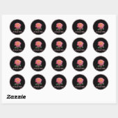 Mooie Roze Roos Ronde Sticker (Vel)