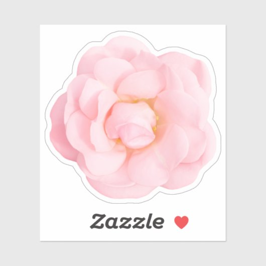 Mooie roze roos stickers (Vel)