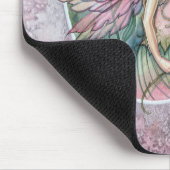 Mooie roze Rose Fairy Fantasy Art Mousepad Muismat (Hoek)