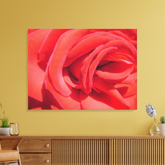 mooie roze roze afbeelding omwikkelde doek. canvas afdruk (Insitu (Woonkamer))