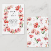 Mooie roze, roze doucheboeken voor Baby Informatiekaartje (Voorkant / Achterkant)